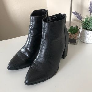 Black ankle boots